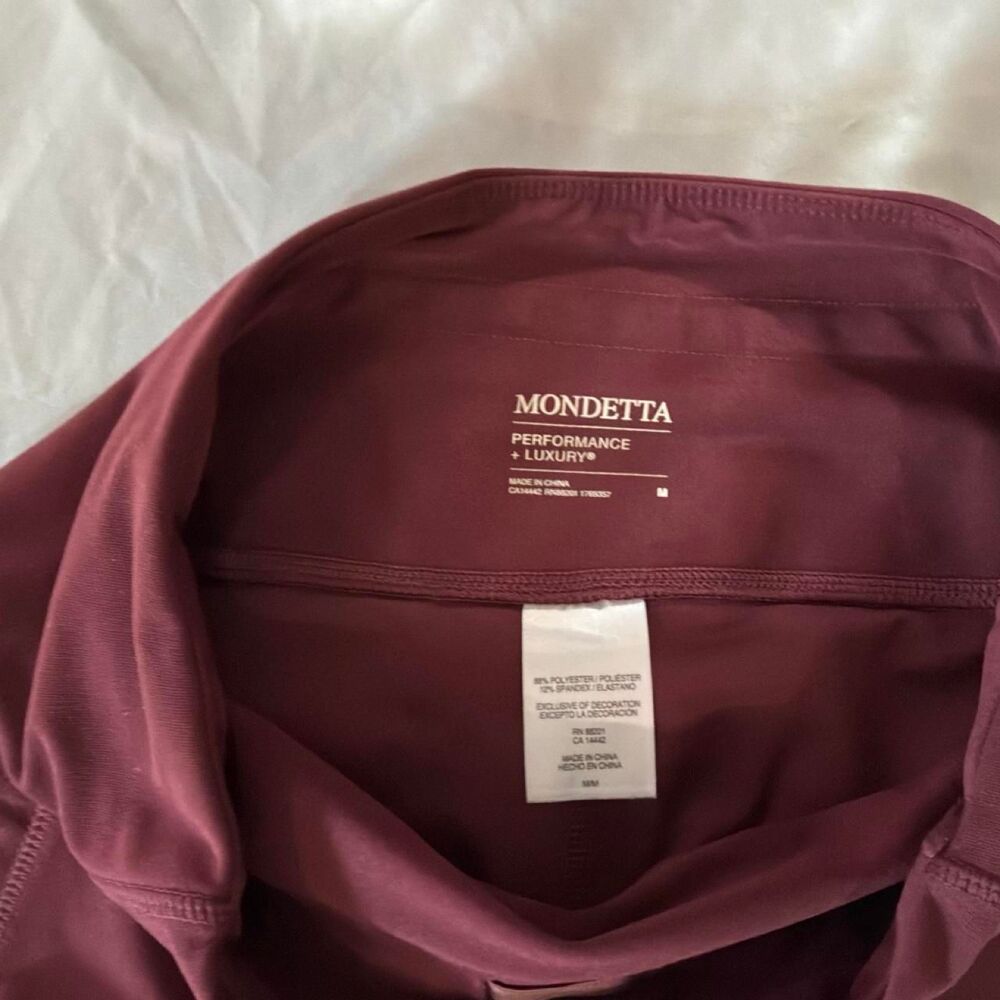 Mondetta Women's Burgundy Leggings
